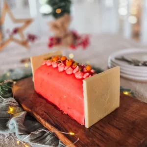 Bûche de Noël Rose des neiges