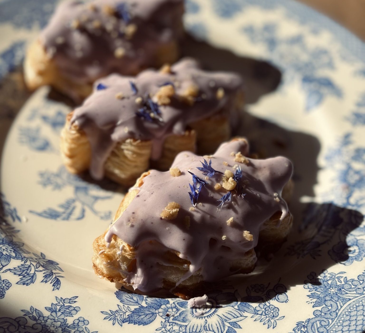 feuilleté bleuet centaurée